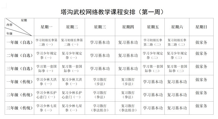 塔沟武术学院收费图片